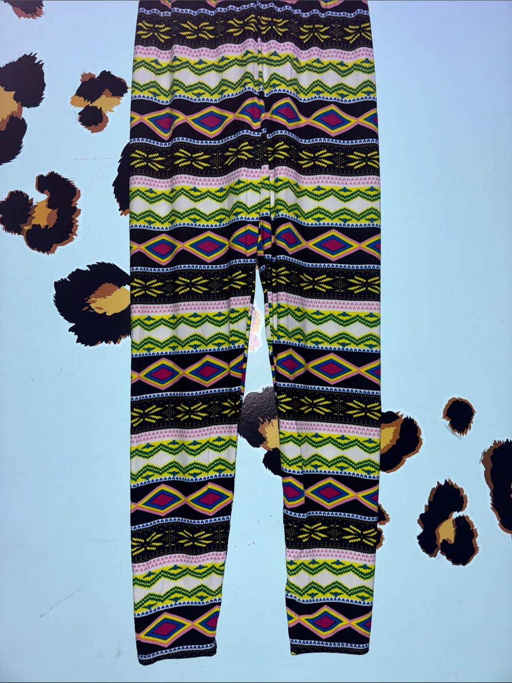 M Colorful Stretchy Sporty Leggings Casual